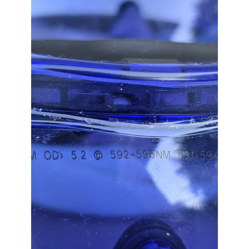Lot 3 Candela VBeam Laser Safety Glasses Purple OD 5.2 592-596nm 591-597nm